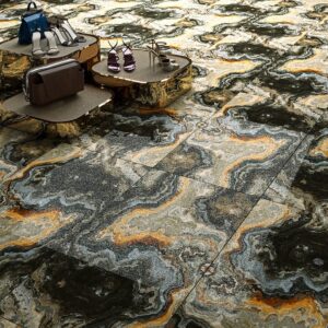 Goldano Radiant Diamond Shine Tile with Gold and Earth Tones 24x48 (O-PG18-BG)
