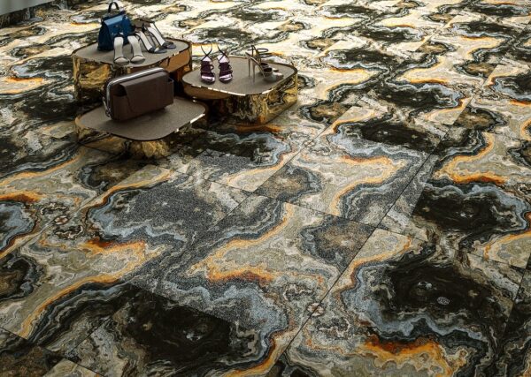 Goldano Radiant Diamond Shine Tile with Gold and Earth Tones 24x48 (O-PG18-BG)