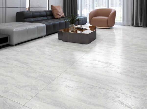 A sophisticated grey tile with a velvet finish, perfect for opulent hotels, modern offices, and designer homes. Its subtle veining adds natural elegance and timeless charm.