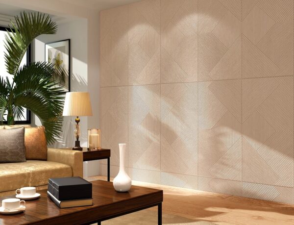 Marvel 3D-Deep Tile Earthy Warmth with Embossed Texture 24x48 (O-3D42-Be)