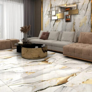 Premium Marble-Look Ceramic Tiles
